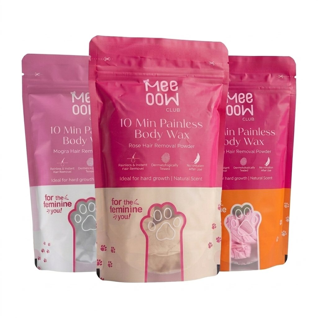 4-in-1 Body Hair Removal Wax Powder Mask