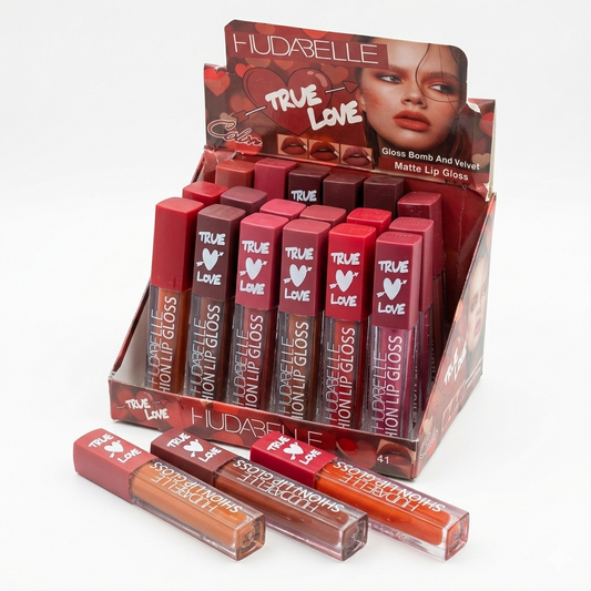 Hudabelle True Love Lip Gloss & Matte Lipstick Set
