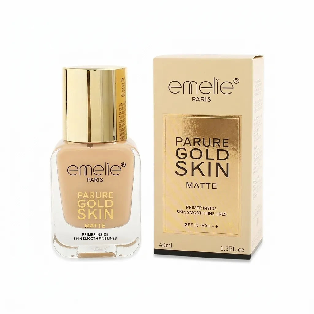 Emelie Paris Parure Gold Skin Matte Foundation SPF 15