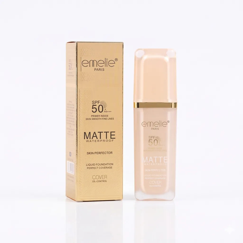Emelie Paris Matte Waterproof Liquid Foundation SPF 50