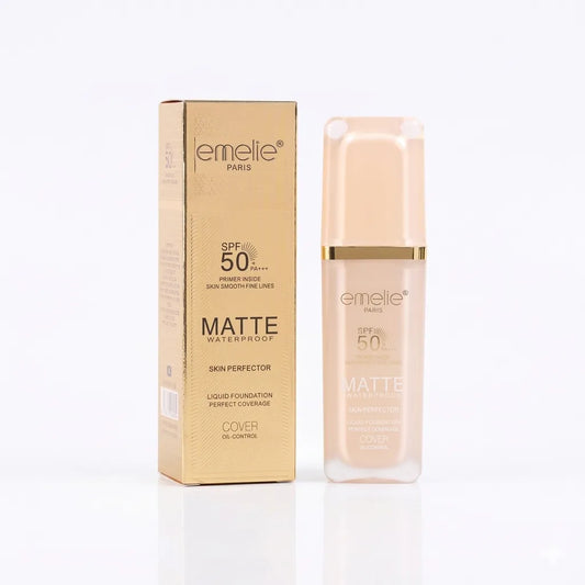 Emelie Paris Matte Waterproof Liquid Foundation SPF 50