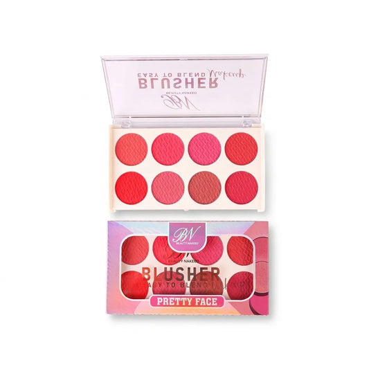 Beauty Naked Pretty Face Blusher Palette - 8 Shades 8g (B59)