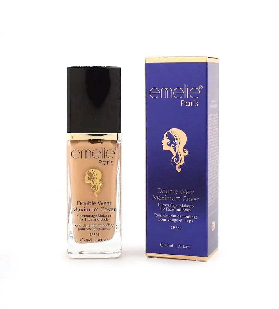Emelie Paris Double Wear Maximum Cover Foundation SPF 25
